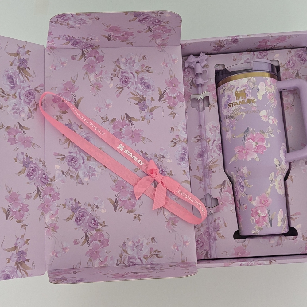 Stanley Lavender Floral Tumbler Set